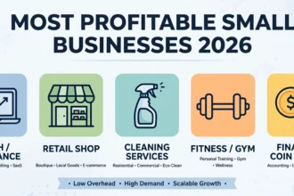 Most profitable small businesses 2026 — small business category icons